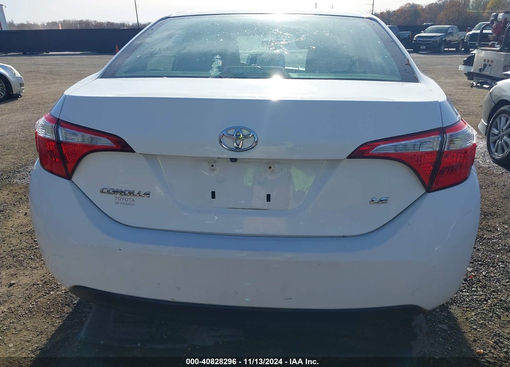 2016 TOYOTA COROLLA LE VIN: 2T1BURHE9GC657168