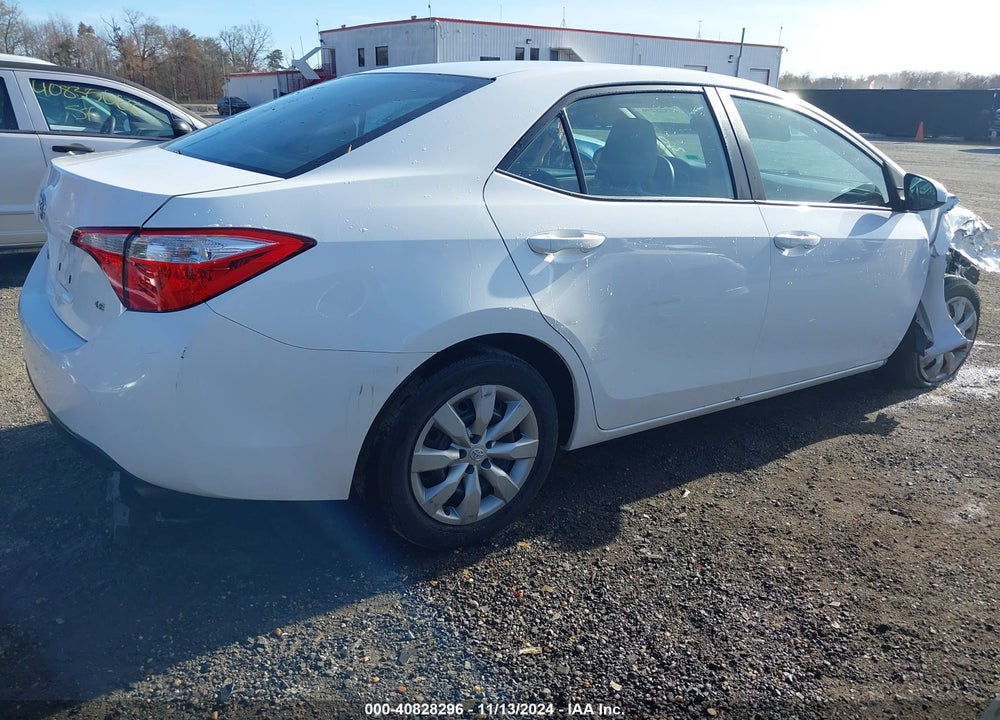 2016 TOYOTA COROLLA LE VIN: 2T1BURHE9GC657168