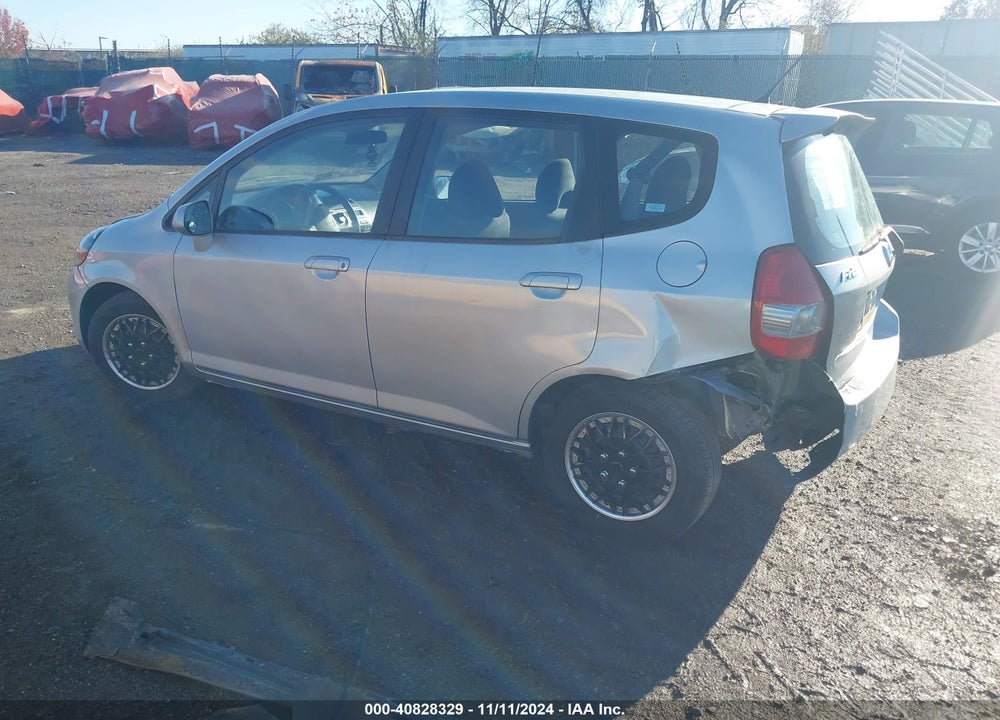 2007 HONDA FIT VIN: JHMGD38457S036100