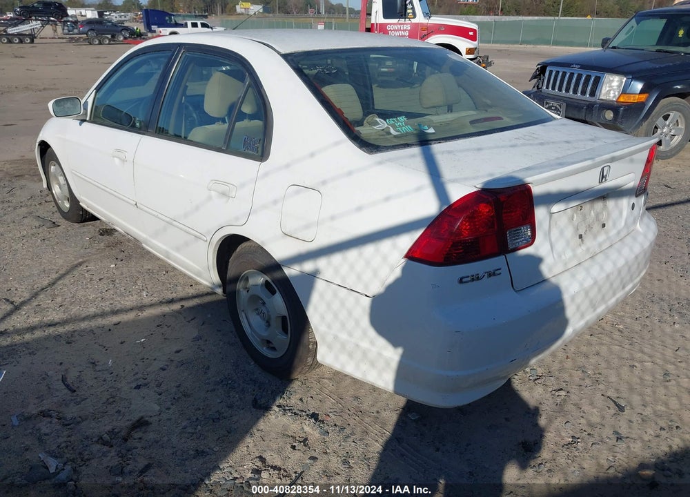 2005 HONDA CIVIC HYBRID VIN: JHMES96645S026739