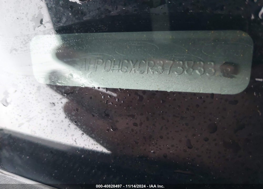 2012 FORD FUSION SE VIN: 3FAHP0HGXCR373833