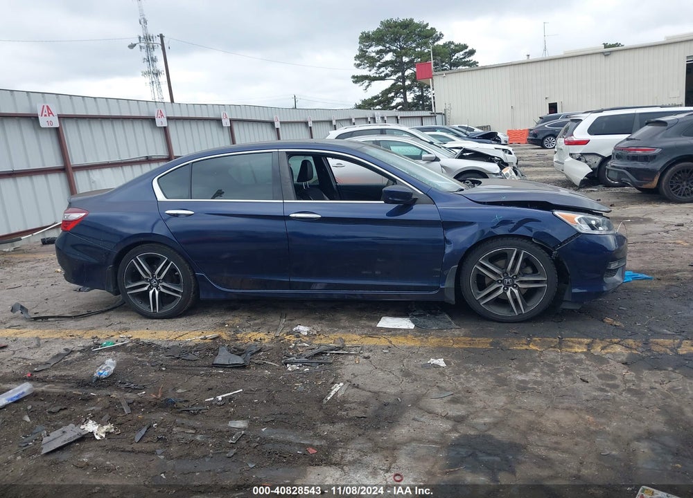 2017 HONDA ACCORD SPORT VIN: 1HGCR2F50HA155706