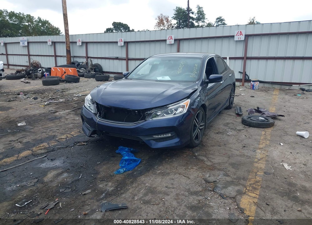 2017 HONDA ACCORD SPORT VIN: 1HGCR2F50HA155706