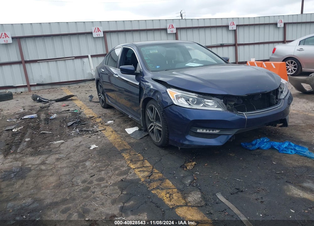 2017 HONDA ACCORD SPORT VIN: 1HGCR2F50HA155706