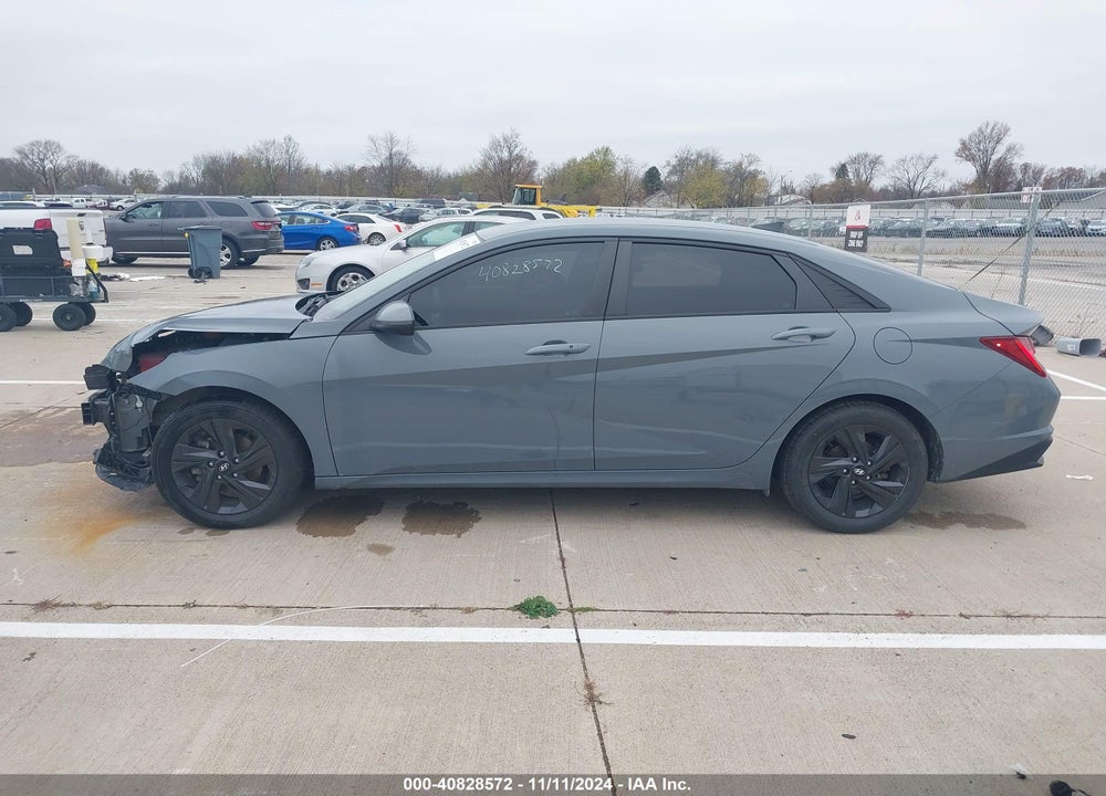 2021 HYUNDAI ELANTRA HYBRID BLUE VIN: KMHLM4AJ3MU009155