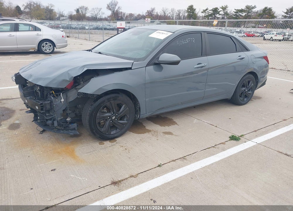 2021 HYUNDAI ELANTRA HYBRID BLUE VIN: KMHLM4AJ3MU009155