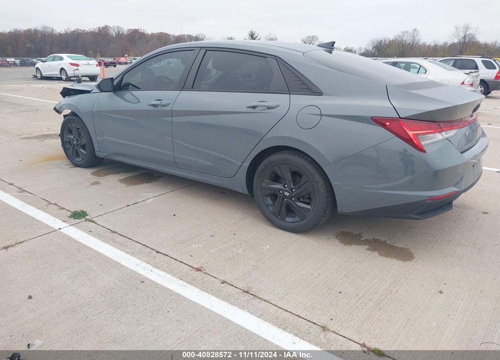 2021 HYUNDAI ELANTRA HYBRID BLUE VIN: KMHLM4AJ3MU009155