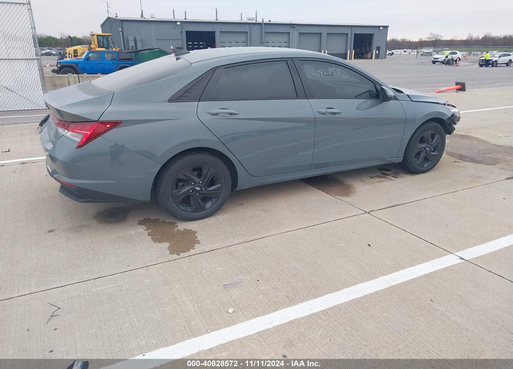 2021 HYUNDAI ELANTRA HYBRID BLUE VIN: KMHLM4AJ3MU009155
