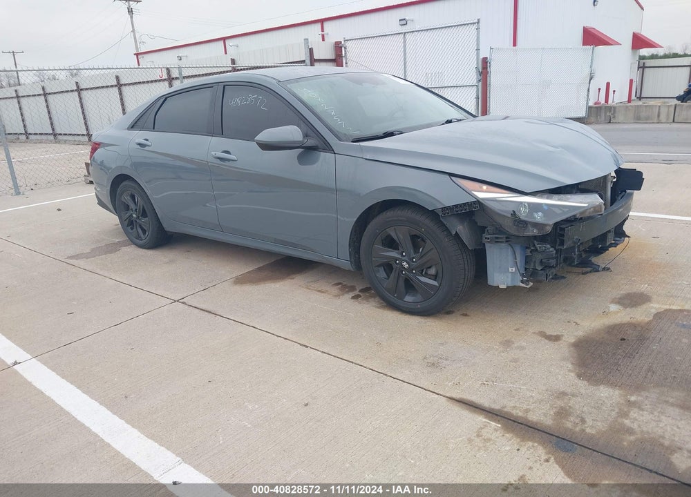 2021 HYUNDAI ELANTRA HYBRID BLUE VIN: KMHLM4AJ3MU009155