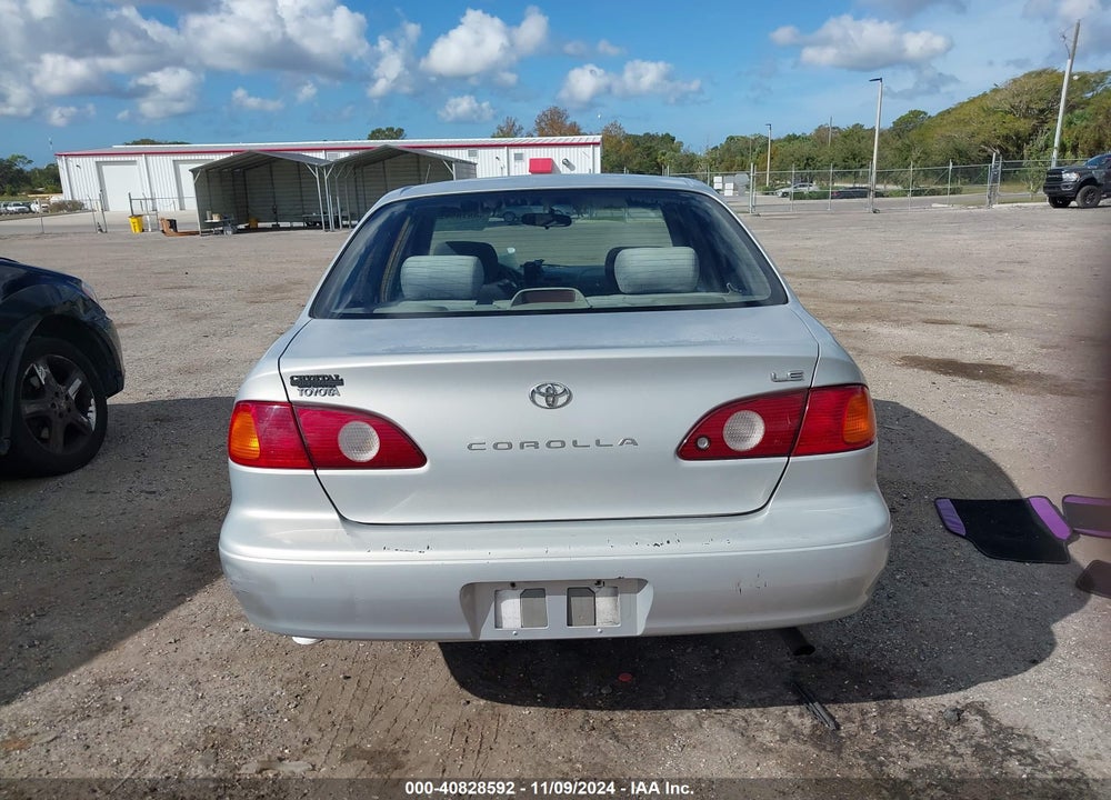 2001 TOYOTA COROLLA LE VIN: 2T1BR12E31C412899