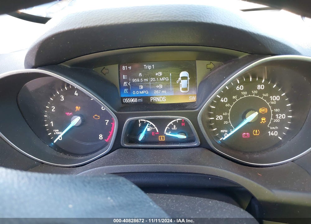 2019 FORD ESCAPE S VIN: 1FMCU0F73KUA62909