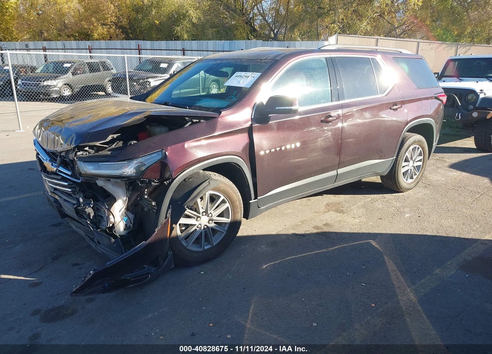 2022 CHEVROLET TRAVERSE AWD LT LEATHER VIN: 1GNEVHKW2NJ110953