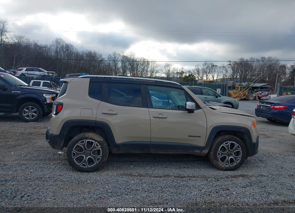2016 JEEP RENEGADE LIMITED VIN: ZACCJBDT4GPD26320