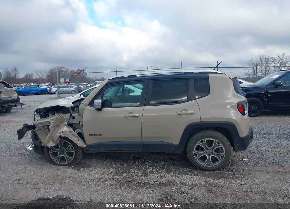 2016 JEEP RENEGADE LIMITED VIN: ZACCJBDT4GPD26320