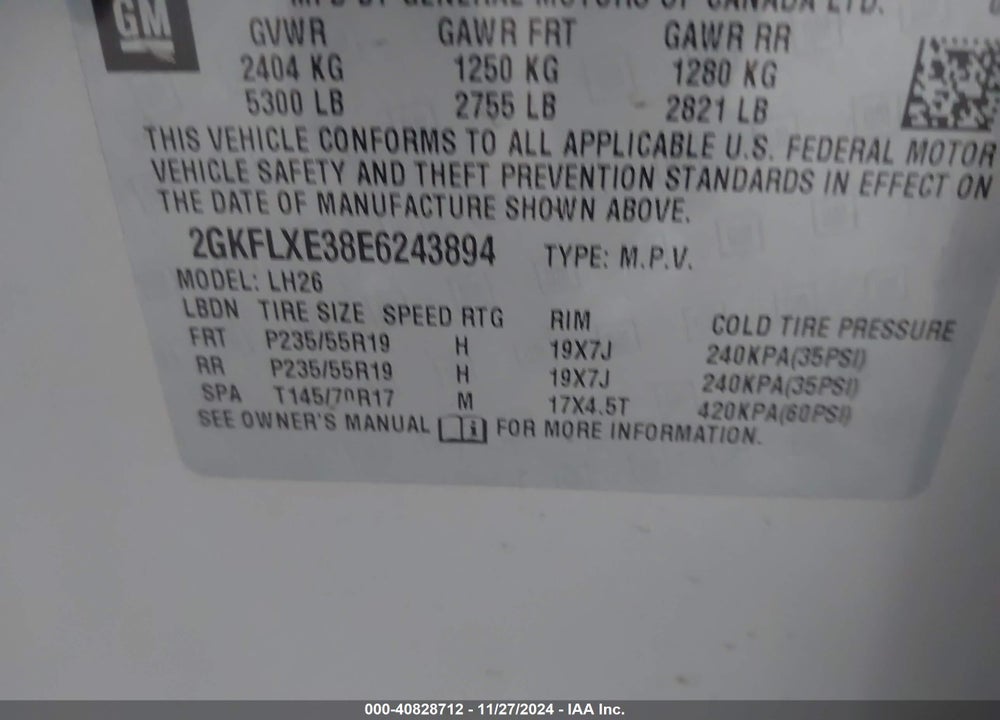 2014 GMC TERRAIN SLT-1 VIN: 2GKFLXE38E6243894
