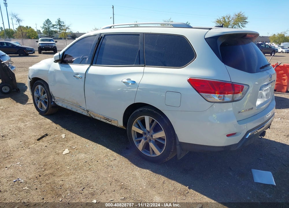 2013 NISSAN PATHFINDER PLATINUM VIN: 5N1AR2MN0DC631245