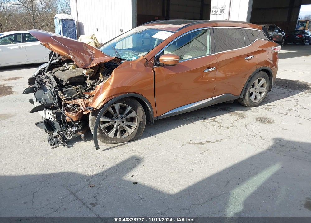 2015 NISSAN MURANO SV VIN: 5N1AZ2MH4FN209559