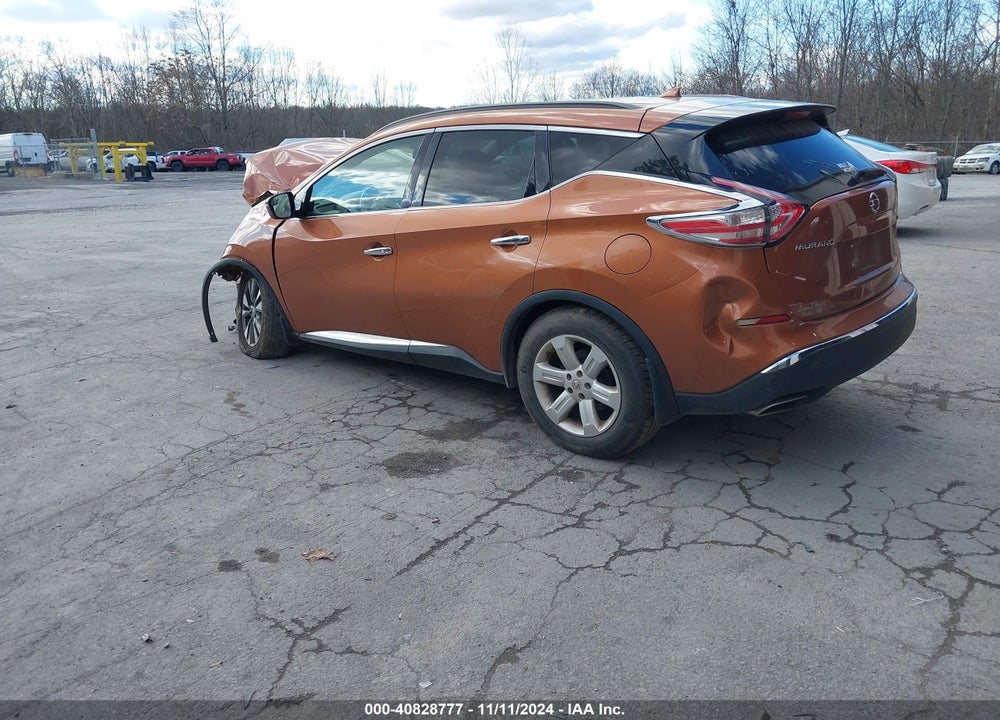 2015 NISSAN MURANO SV VIN: 5N1AZ2MH4FN209559