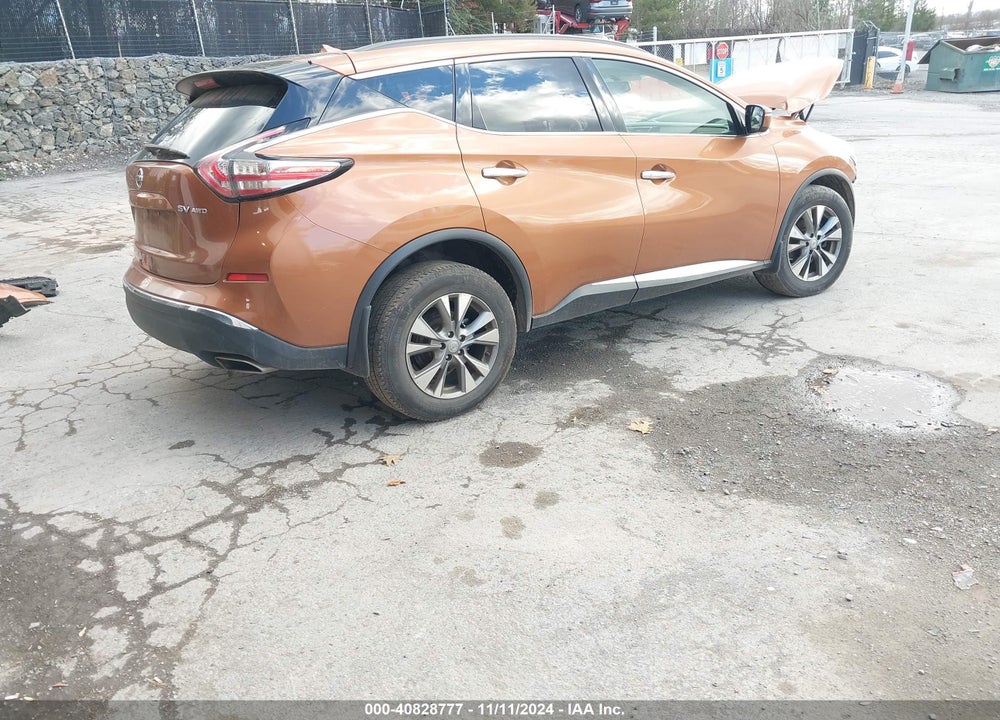2015 NISSAN MURANO SV VIN: 5N1AZ2MH4FN209559