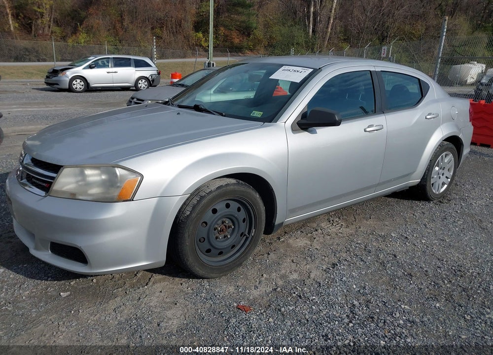 2012 DODGE AVENGER SE VIN: 1C3CDZAB4CN259527