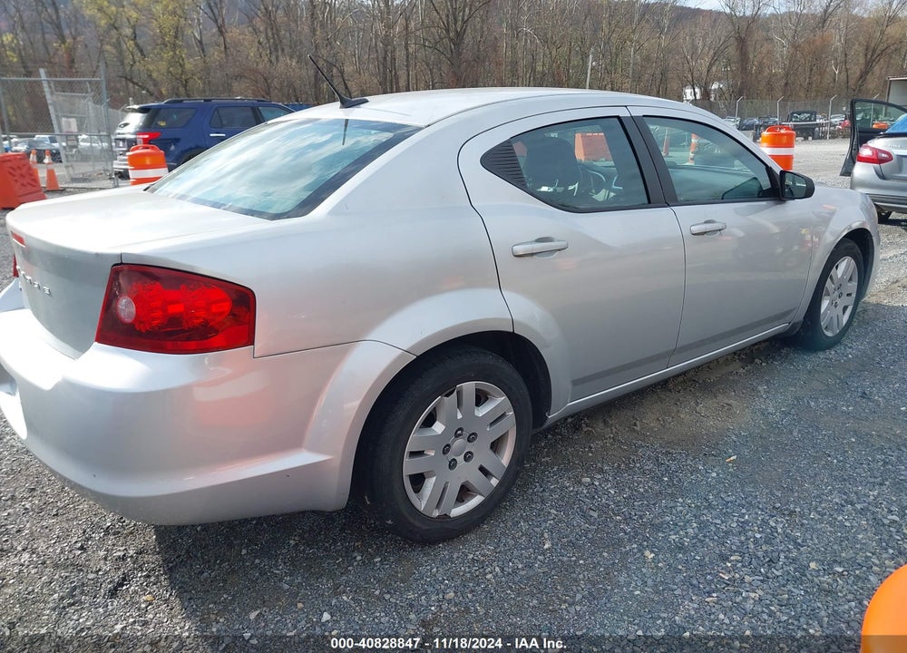 2012 DODGE AVENGER SE VIN: 1C3CDZAB4CN259527