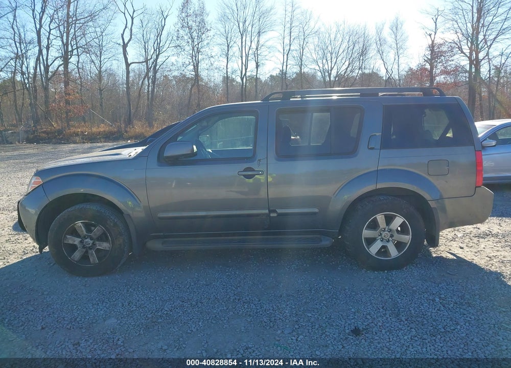 2008 NISSAN PATHFINDER SE VIN: 5N1AR18U78C662865