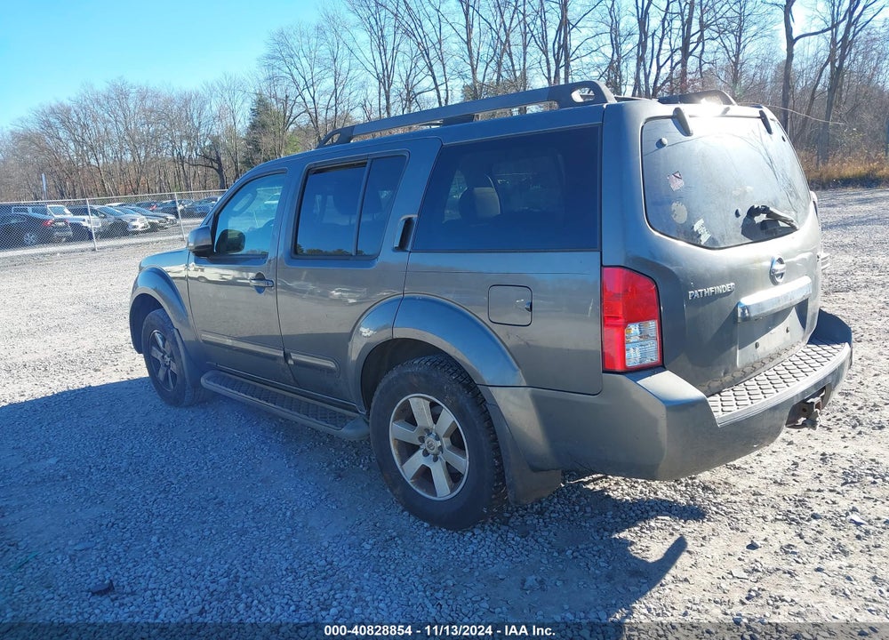 2008 NISSAN PATHFINDER SE VIN: 5N1AR18U78C662865
