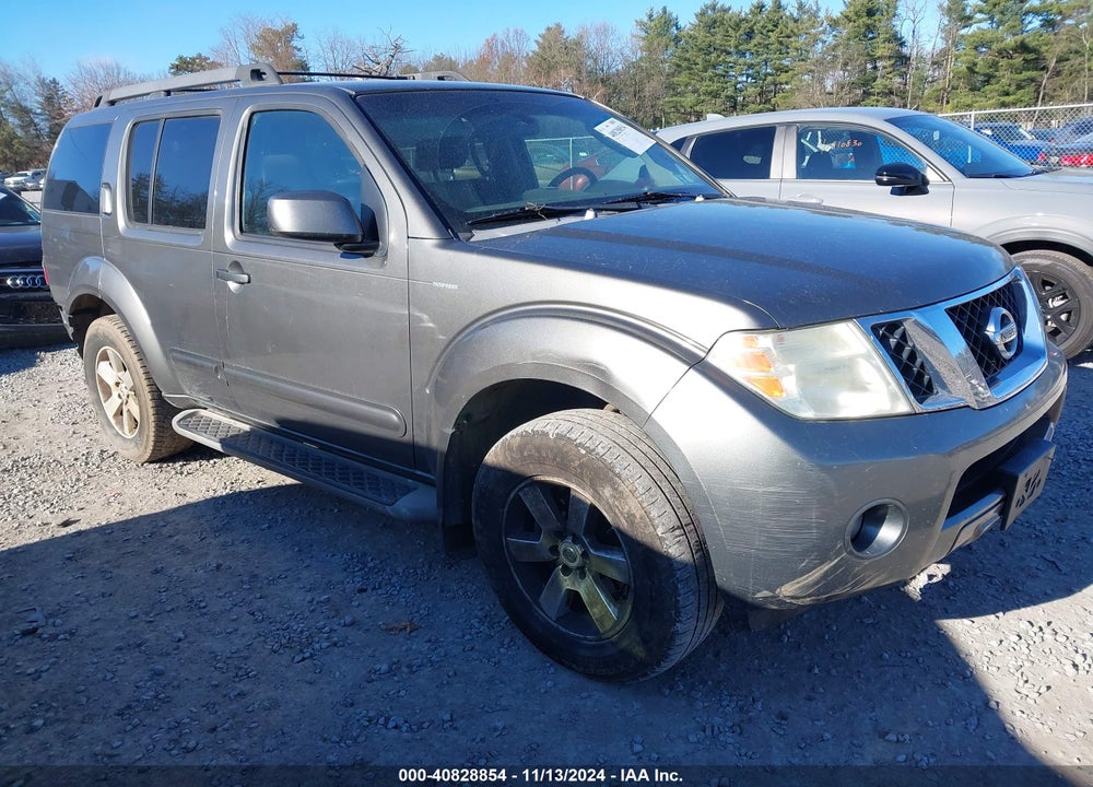 2008 NISSAN PATHFINDER SE VIN: 5N1AR18U78C662865