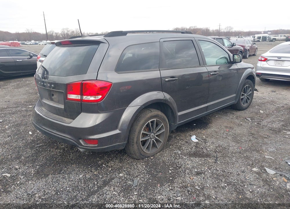 2018 DODGE JOURNEY SXT VIN: 3C4PDCBG9JT525626