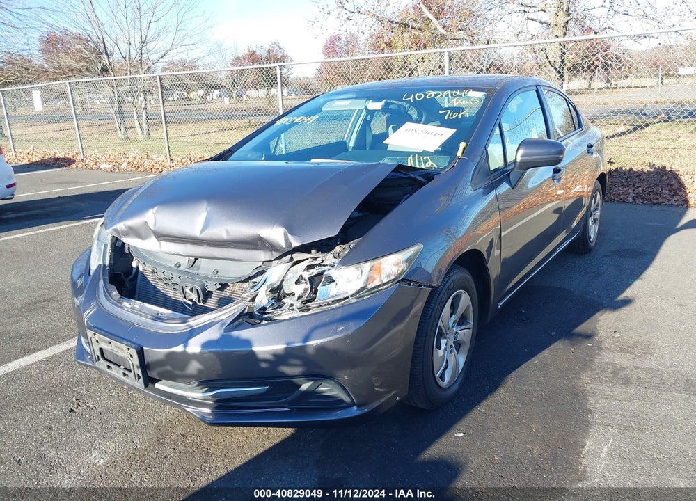 2014 HONDA CIVIC LX VIN: 19XFB2F5XEE231523
