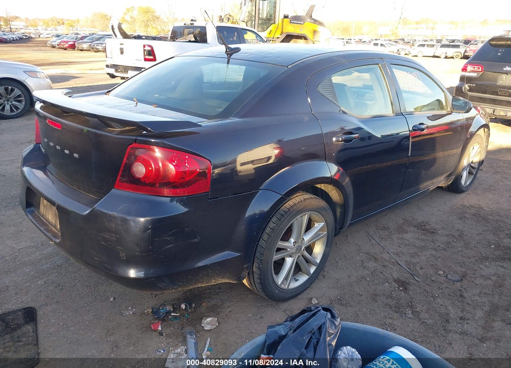 2011 DODGE AVENGER MAINSTREET VIN: 1B3BD1FG2BN530596