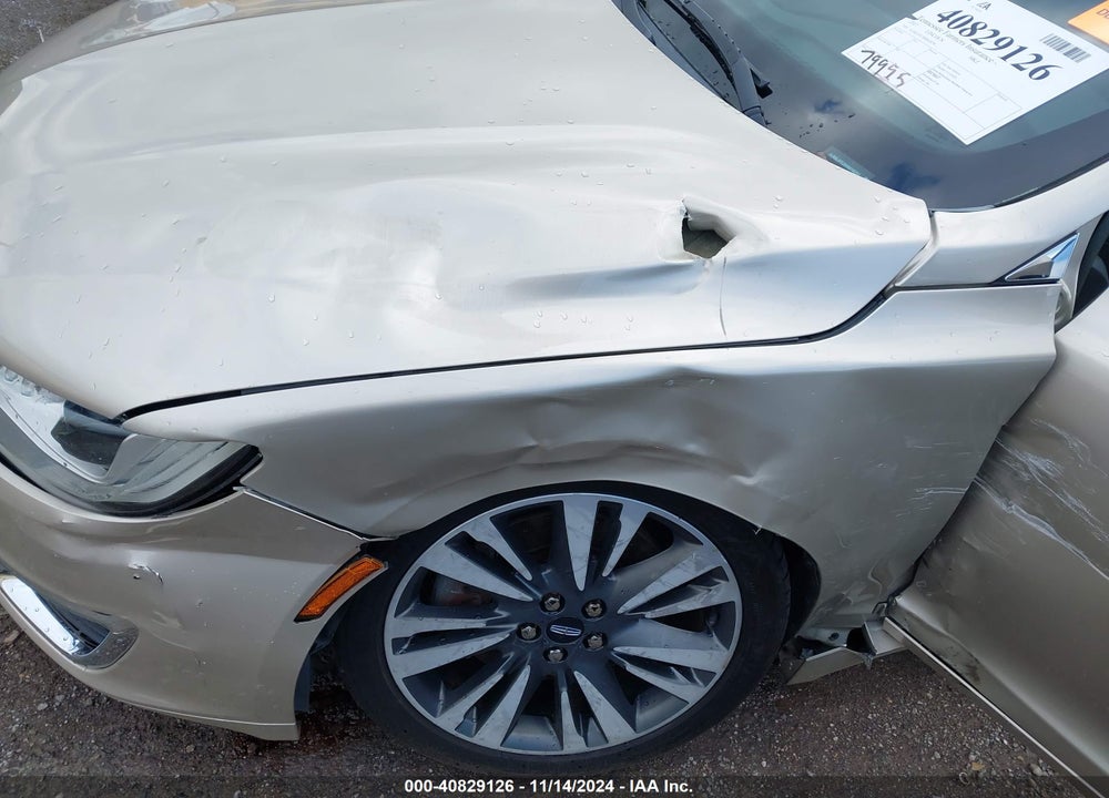 2017 LINCOLN MKZ RESERVE VIN: 3LN6L5FC3HR618291