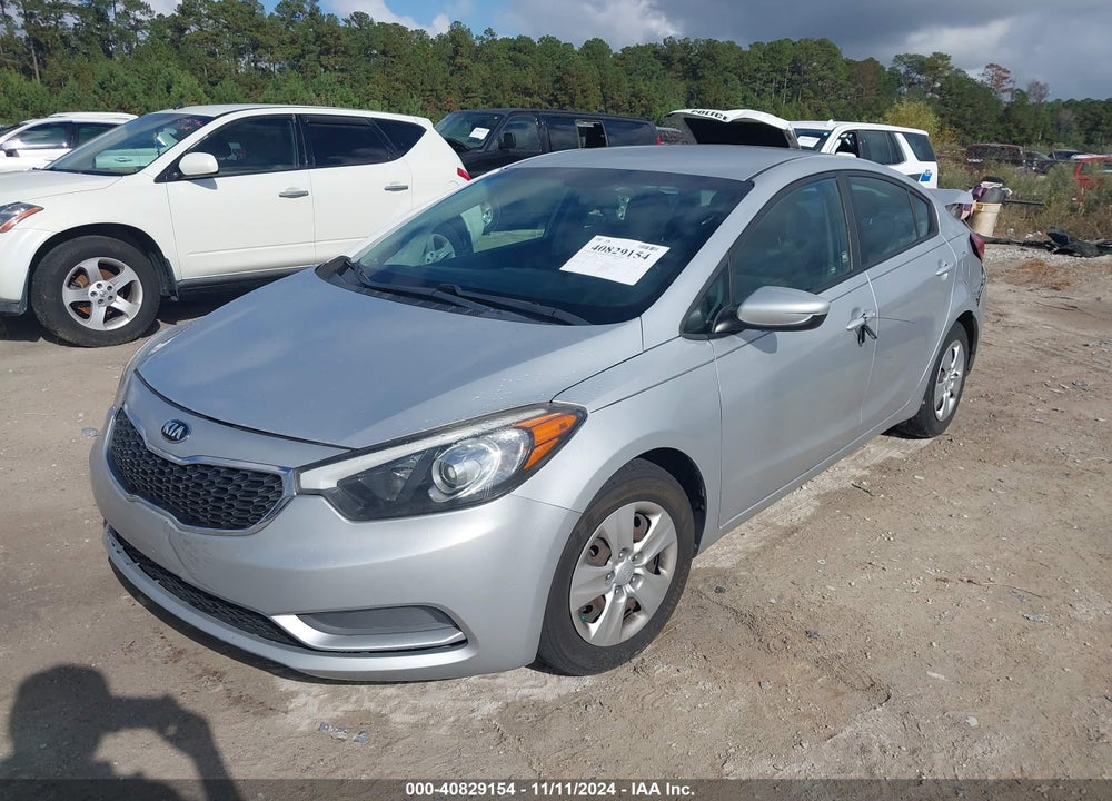 2016 KIA FORTE LX VIN: KNAFK4A67G5507485
