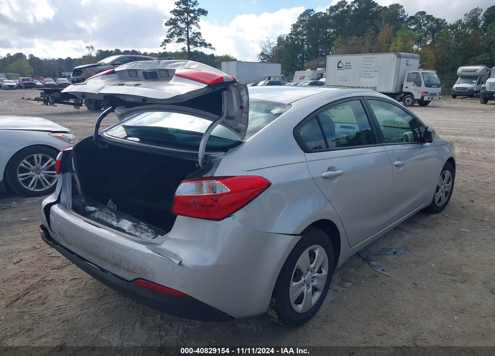 2016 KIA FORTE LX VIN: KNAFK4A67G5507485