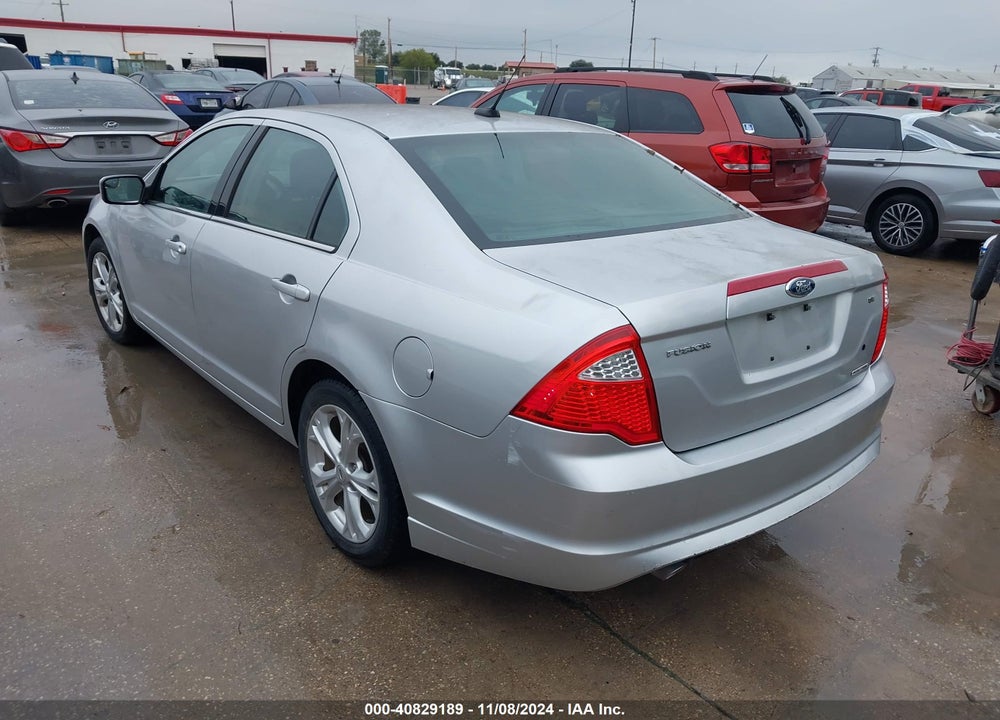 2012 FORD FUSION SE VIN: 3FAHP0HG0CR303323