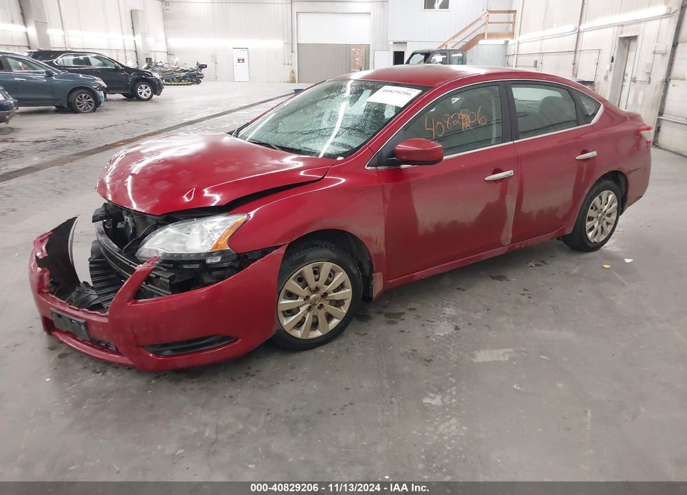 2014 NISSAN SENTRA SV VIN: 3N1AB7AP1EL676408