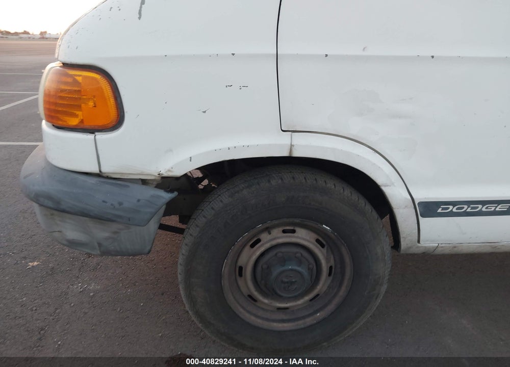 2001 DODGE RAM VAN 2500 CONVERSION VIN: 2B7JB21Y91K560484