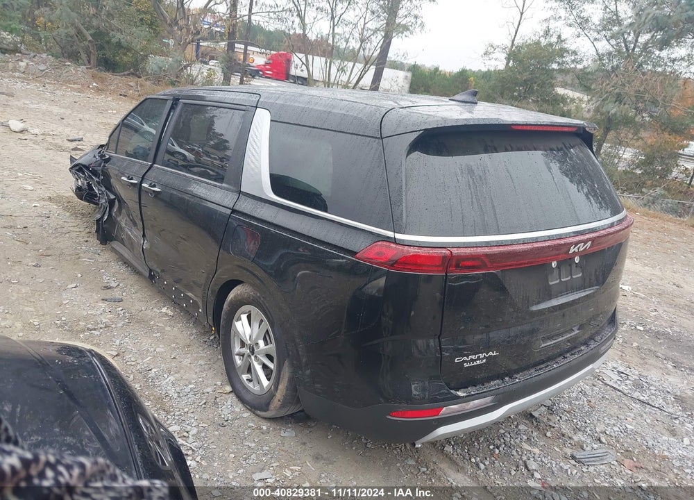 2023 KIA CARNIVAL MPV LX SEAT PACKAGE VIN: KNDNB4H39P6291224