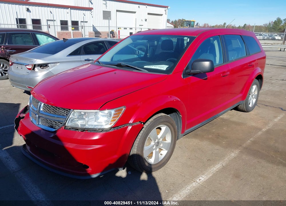2013 DODGE JOURNEY AMERICAN VALUE PKG VIN: 3C4PDCAB8DT576884