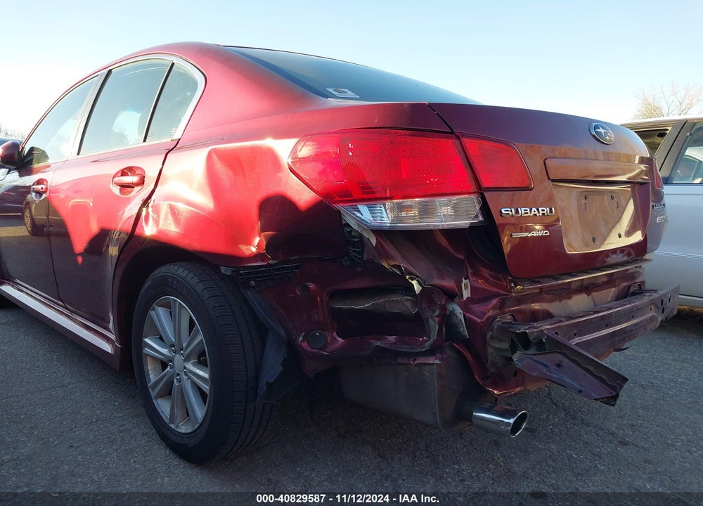 2012 SUBARU LEGACY 2.5I PREMIUM VIN: 4S3BMBC63C3042884