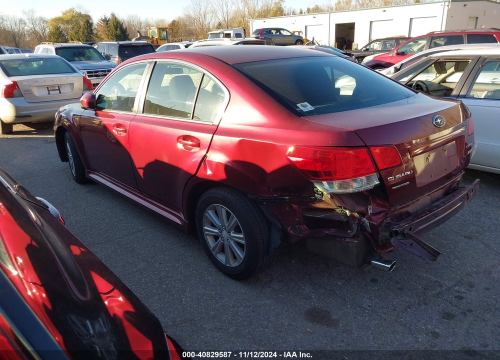 2012 SUBARU LEGACY 2.5I PREMIUM VIN: 4S3BMBC63C3042884
