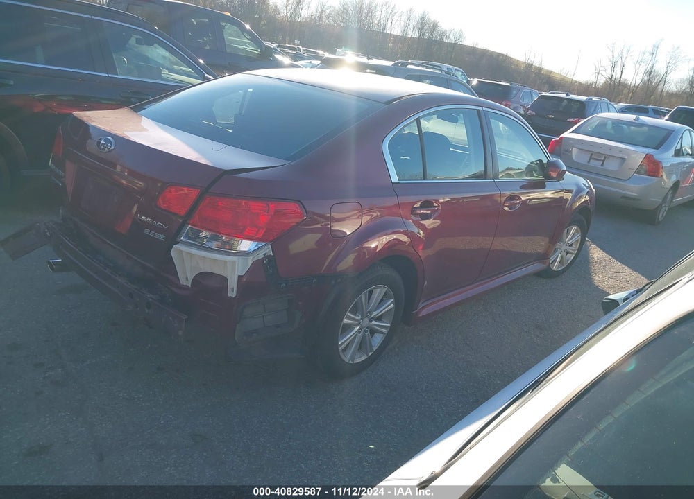 2012 SUBARU LEGACY 2.5I PREMIUM VIN: 4S3BMBC63C3042884