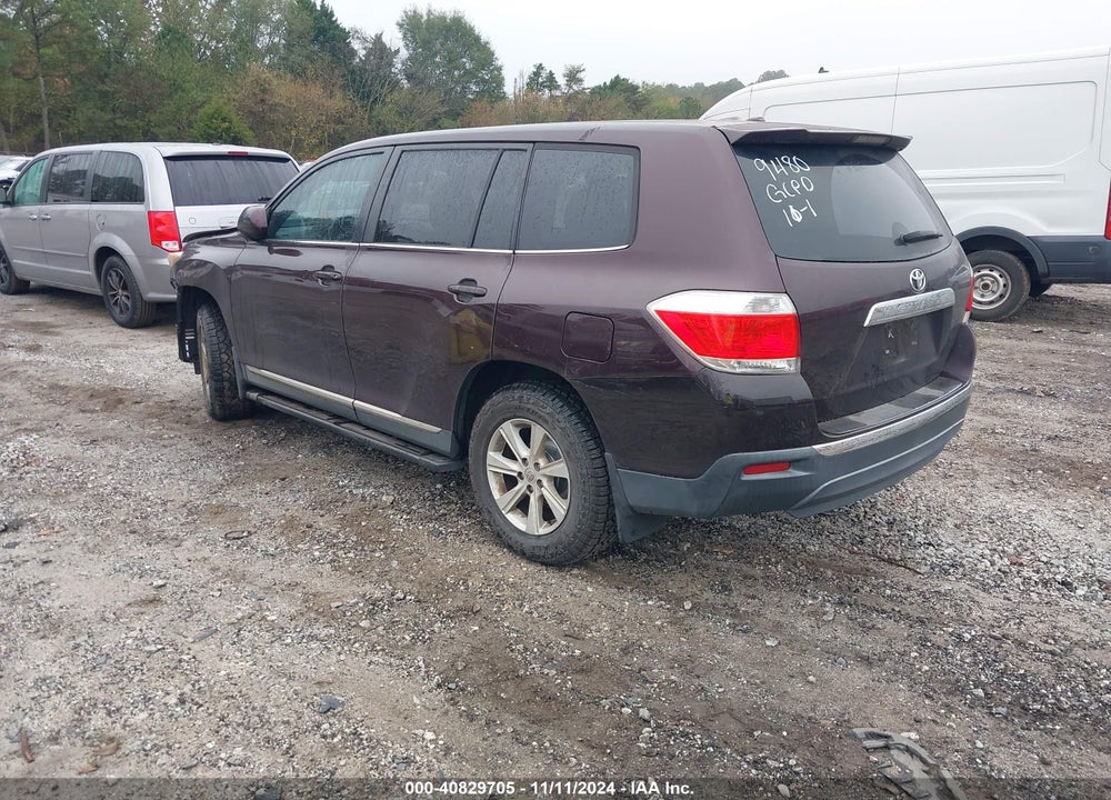 2012 TOYOTA HIGHLANDER VIN: 5TDZA3EHXCS029480