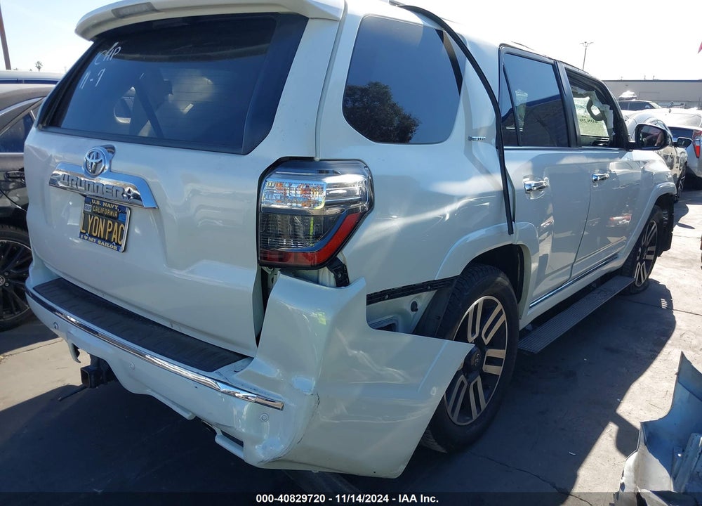 2016 TOYOTA 4RUNNER LIMITED VIN: JTEZU5JR0G5139589