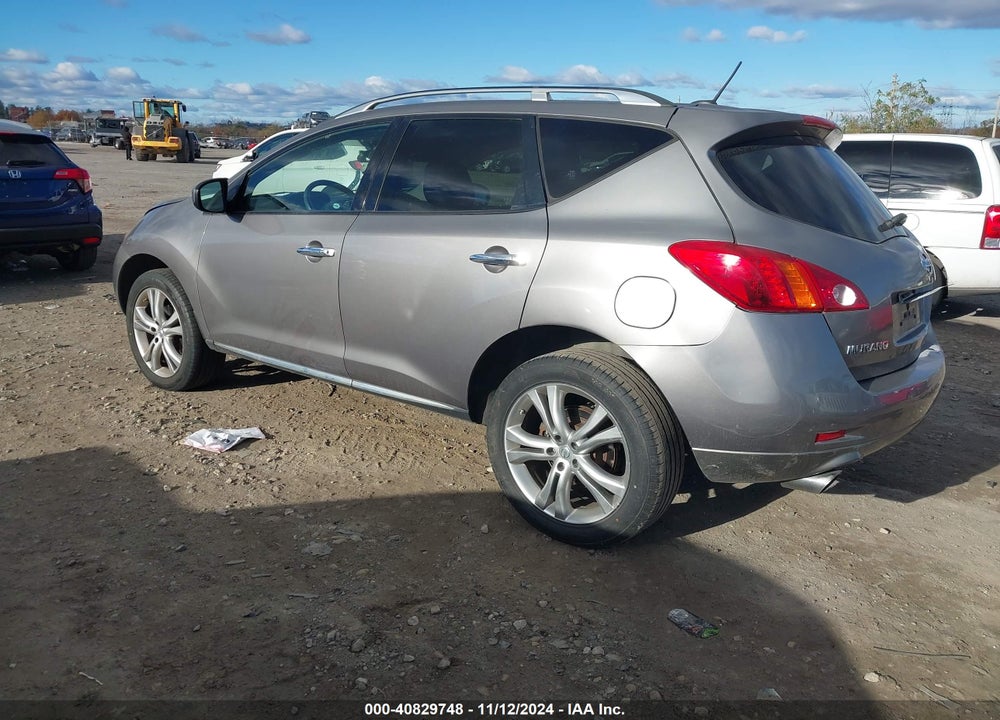 2009 NISSAN MURANO VIN: JN8AZ18W39W124982