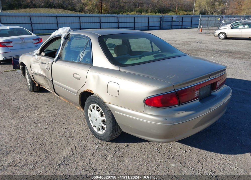2001 BUICK CENTURY CUSTOM VIN: 2G4WS52J811299200
