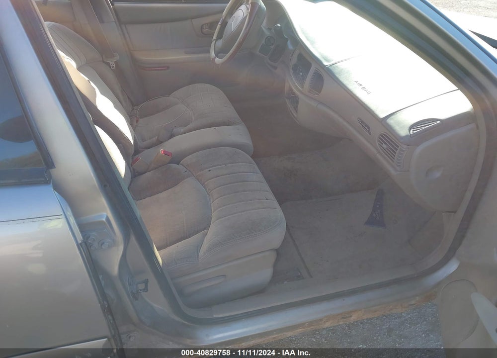 2001 BUICK CENTURY CUSTOM VIN: 2G4WS52J811299200