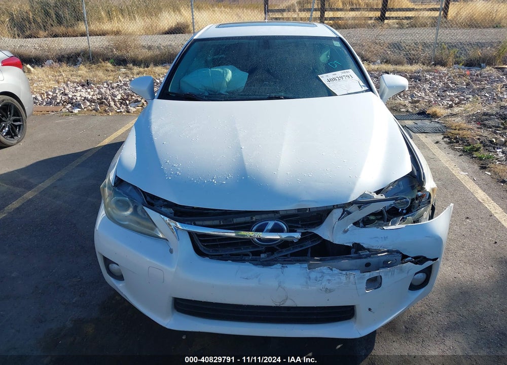2012 LEXUS CT 200H PREMIUM VIN: JTHKD5BH0C2058193