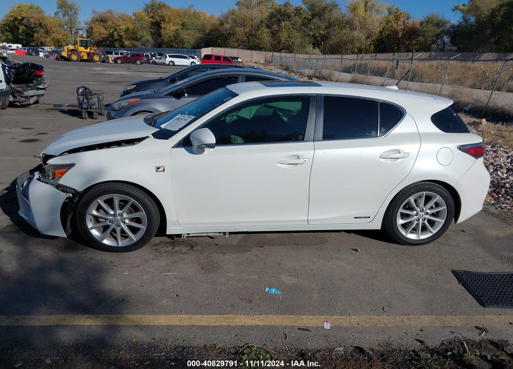 2012 LEXUS CT 200H PREMIUM VIN: JTHKD5BH0C2058193