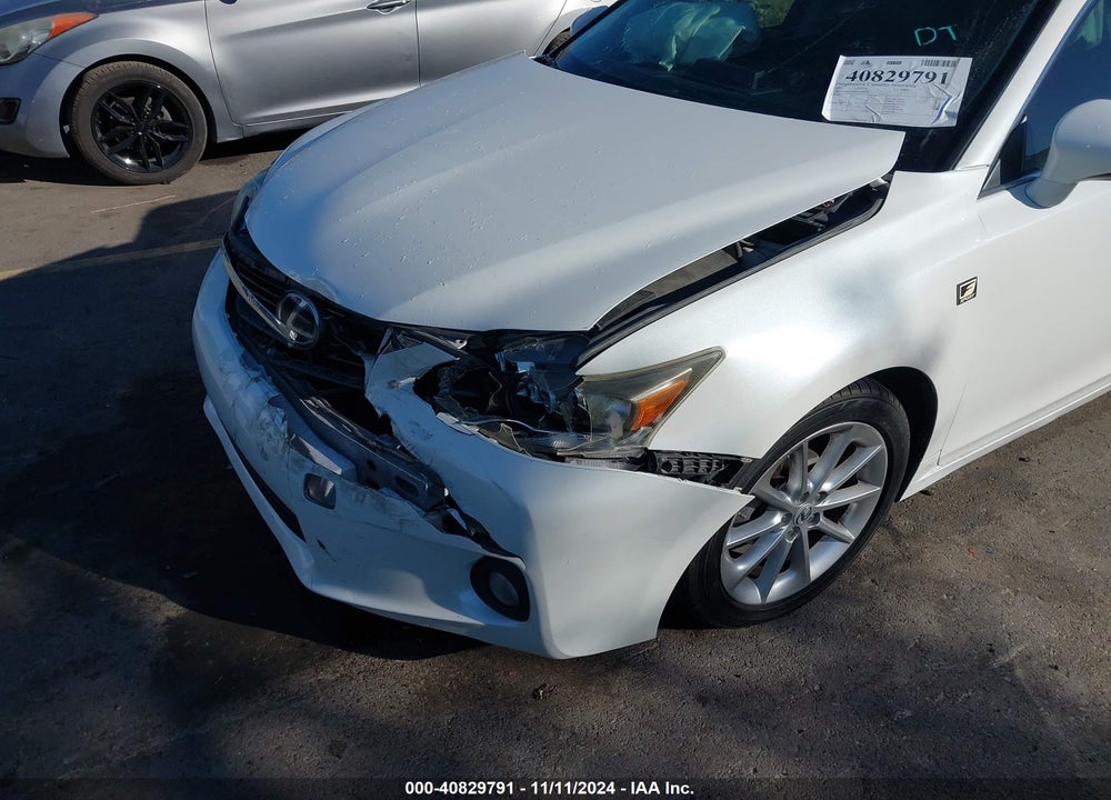 2012 LEXUS CT 200H PREMIUM VIN: JTHKD5BH0C2058193